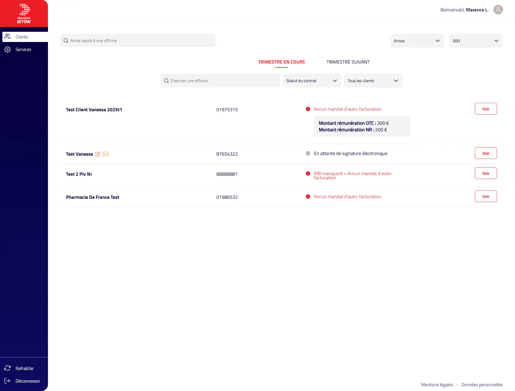 Interface ComPIL du Laboratoire Arrow